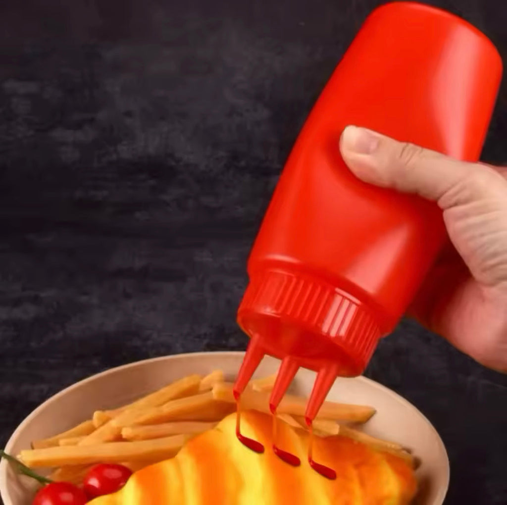 3 Nozzle Squeeze Bottle Set – 2 Pcs (450ml Each)