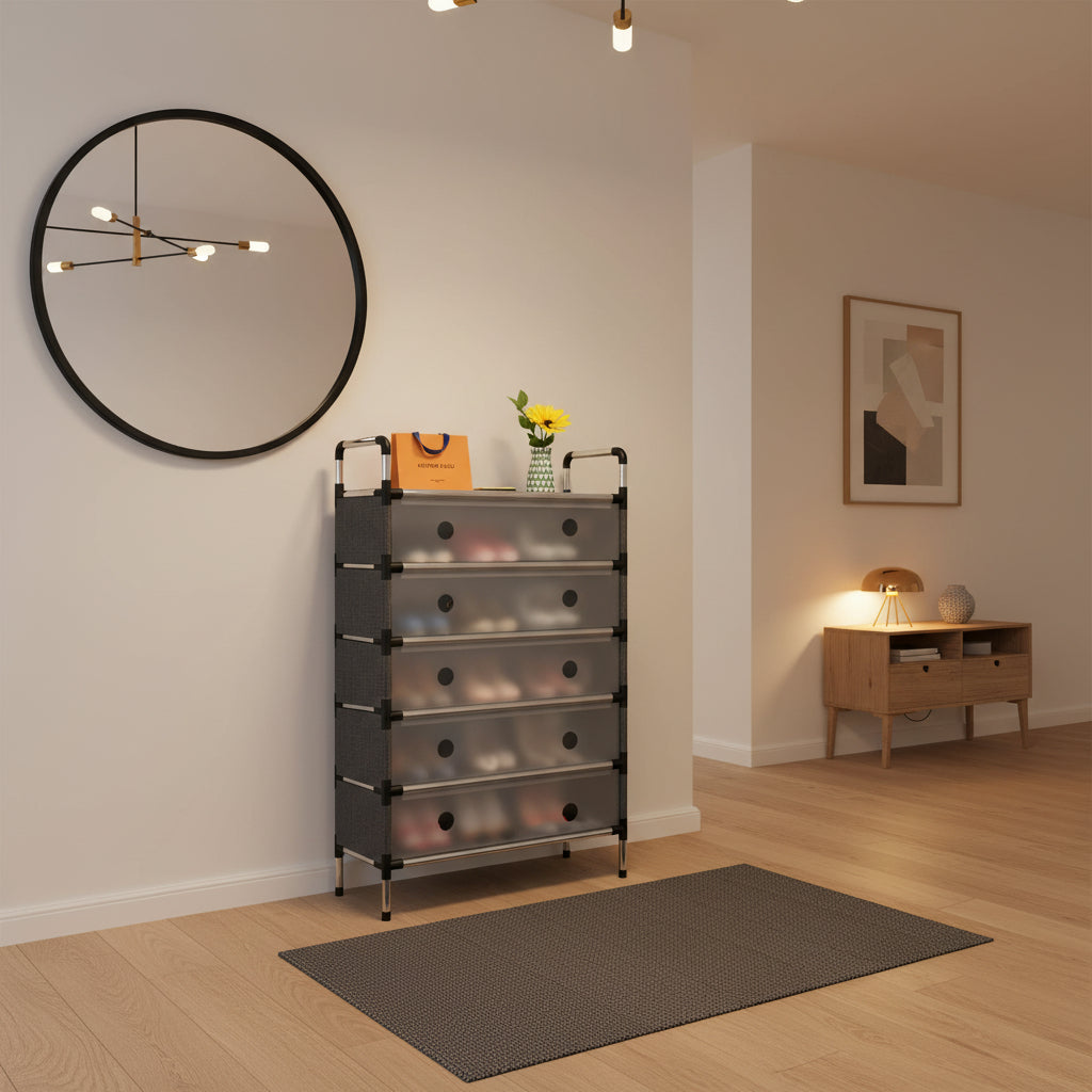 High-Capacity Modern Shoe Organizer