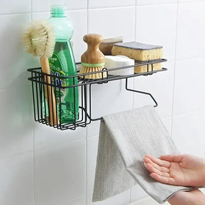 Wall-Mounted Metal Shower Caddy
