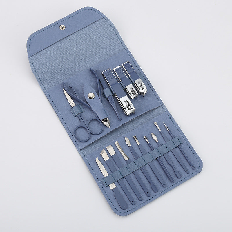 16pcs set Nail Cutter Set Stainless Steel Nail Clippers Set