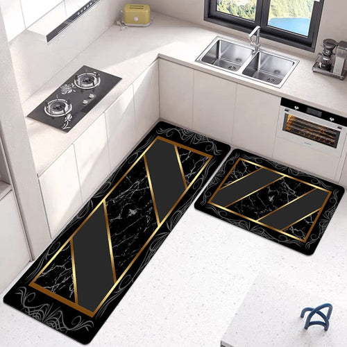 2-Piece Premium Quality Large Runner & Mat Set – Elegant Napa Leather Finish with Anti-Slip Base
