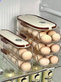 Rolling Auto-Fill Tiered Egg Storage Box