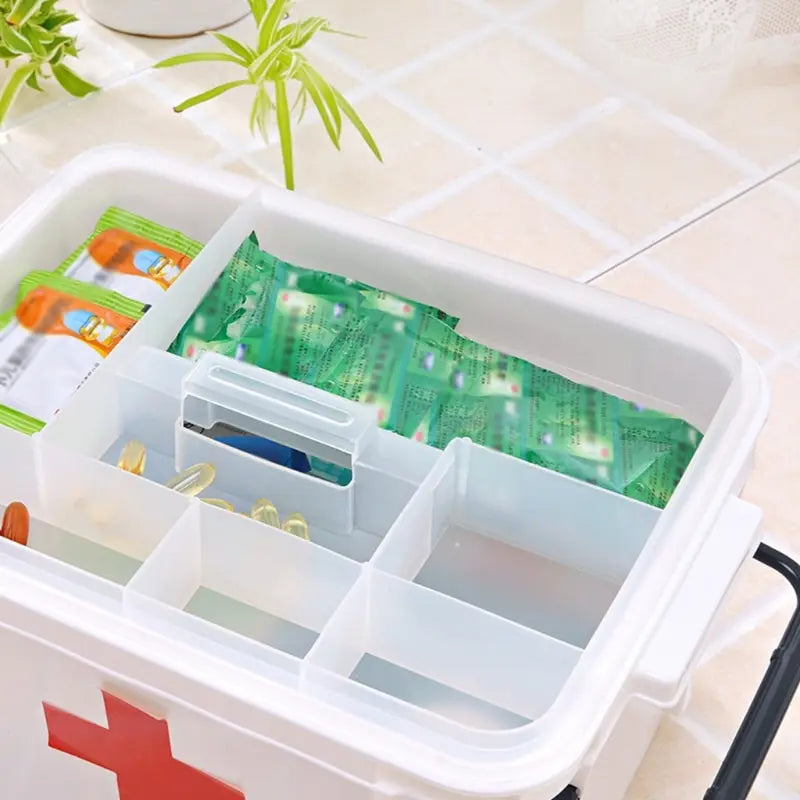 First Aid Medicine Storage Box – Portable Emergency Organizer