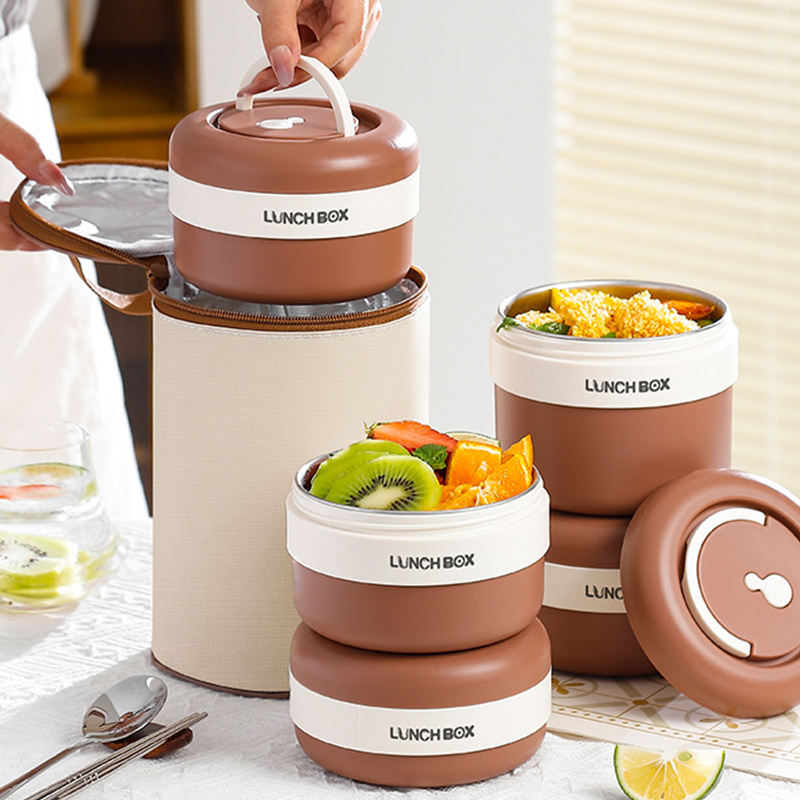 Thermal Insulated Stackable Lunch Box Set
