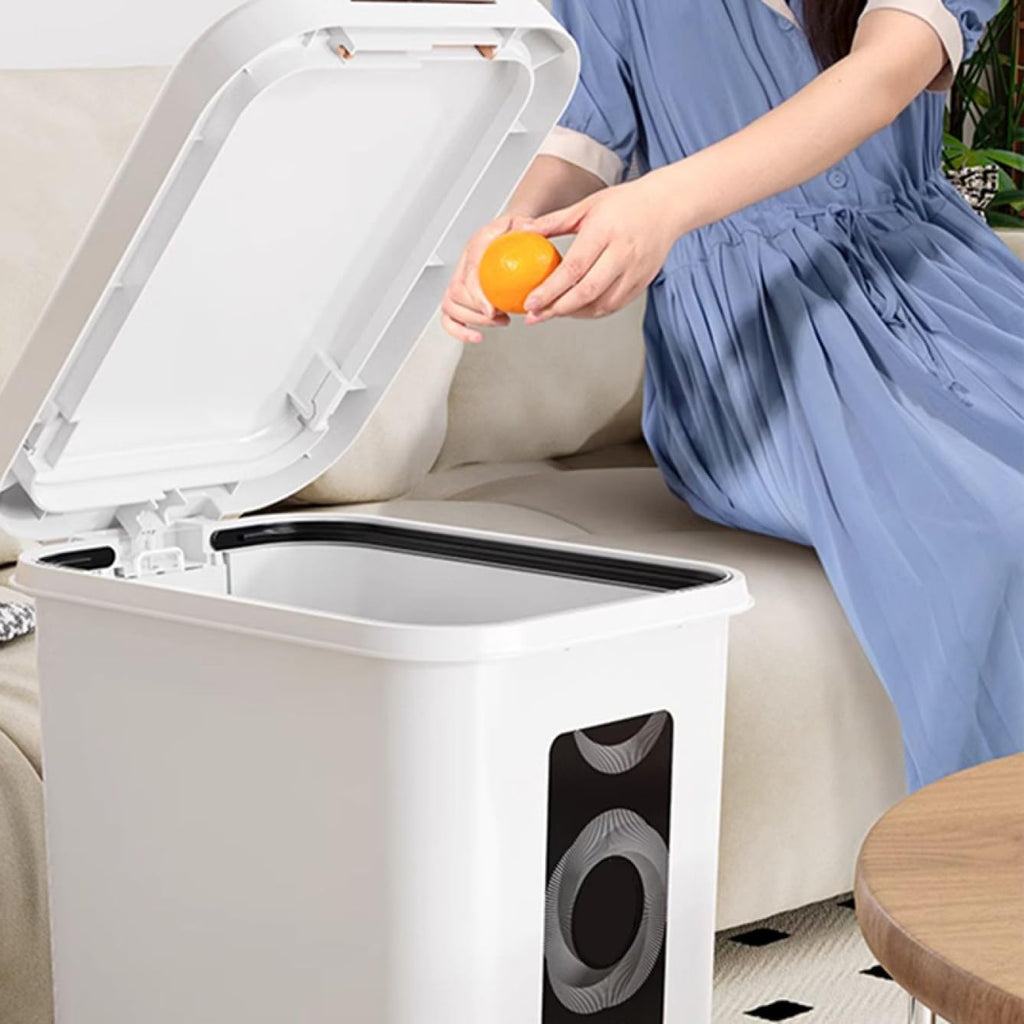 Premium Rectangle Pedal & Press Trash Bin