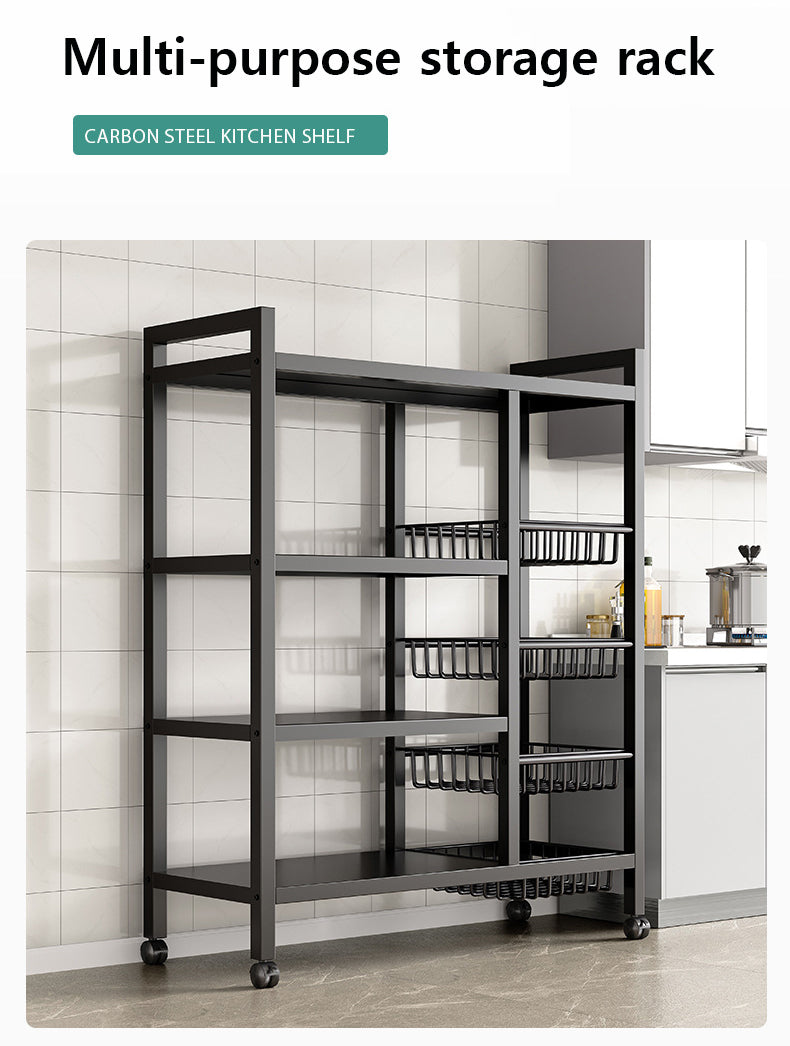 Four-layer Kitchen Basket Storage Rack