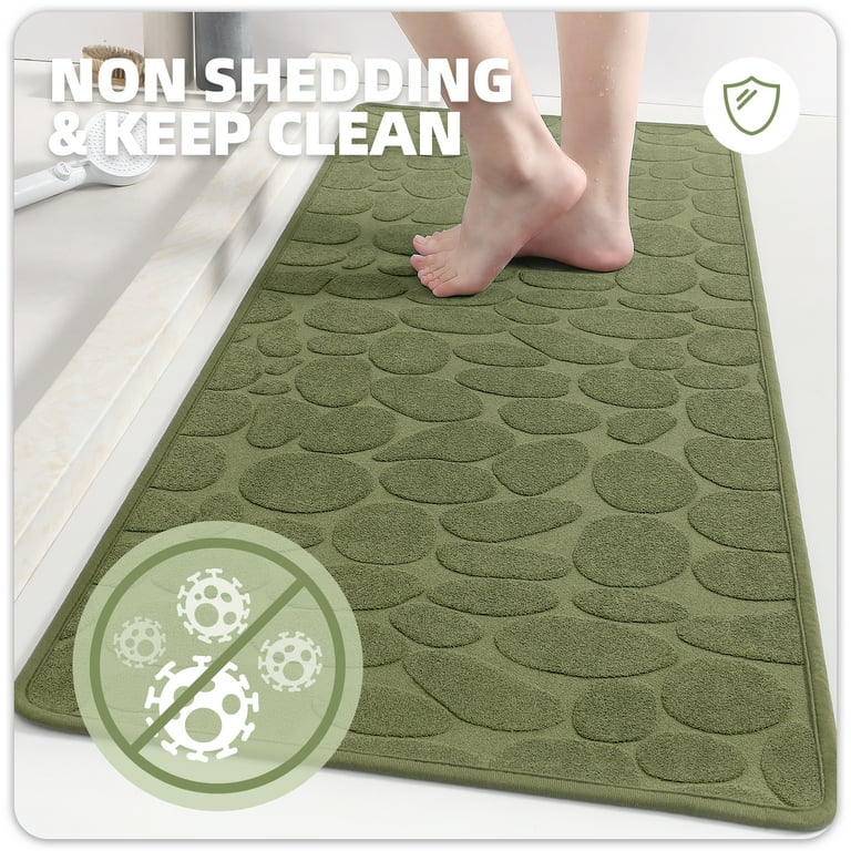 Pebble Stone Embossed Water Absorbent Anti-Slip Door Mat
