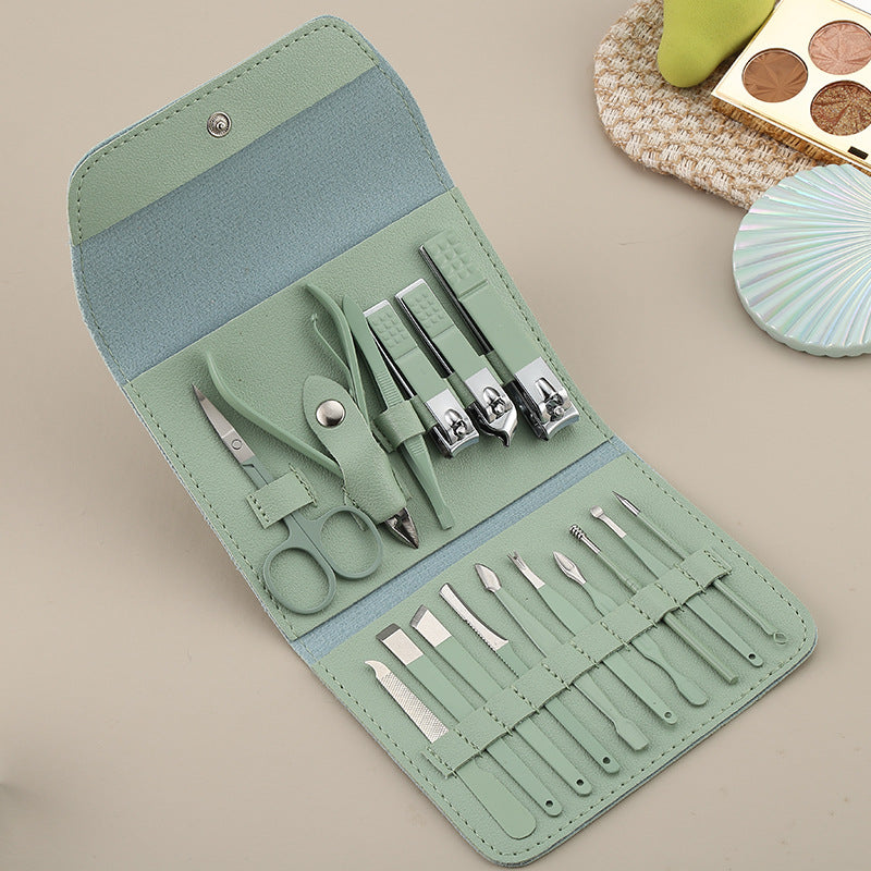 16pcs set Nail Cutter Set Stainless Steel Nail Clippers Set