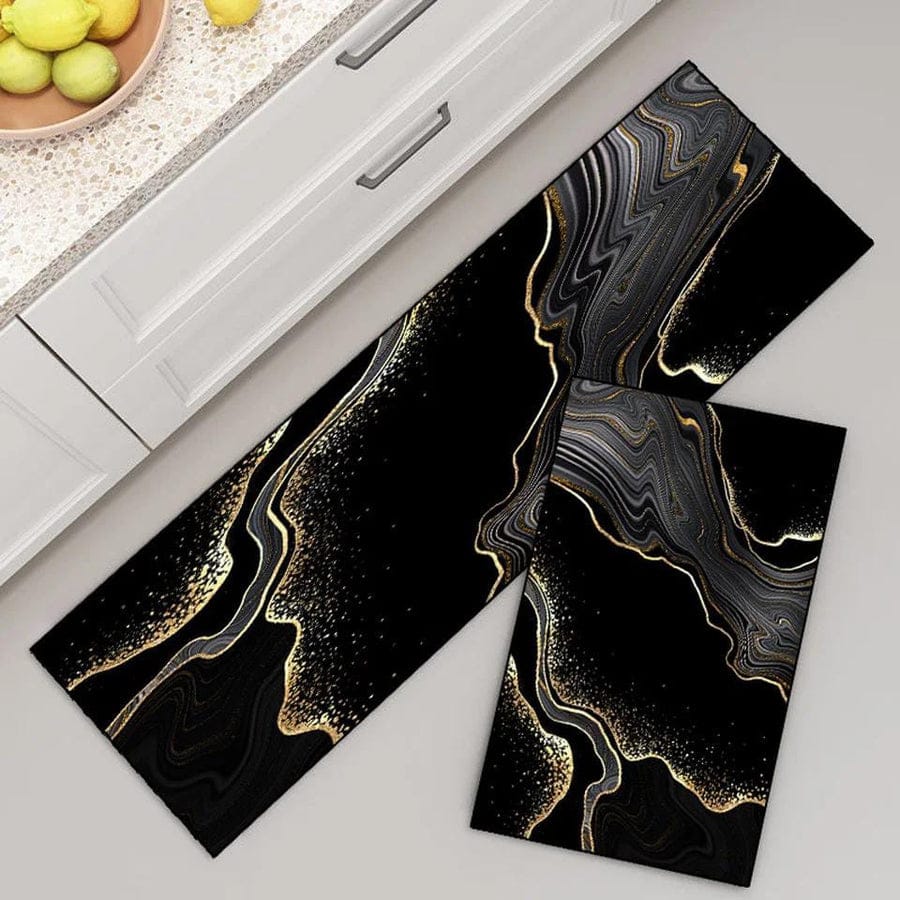 2-Piece Premium Quality Large Runner & Mat Set – Elegant Napa Leather Finish with Anti-Slip Base