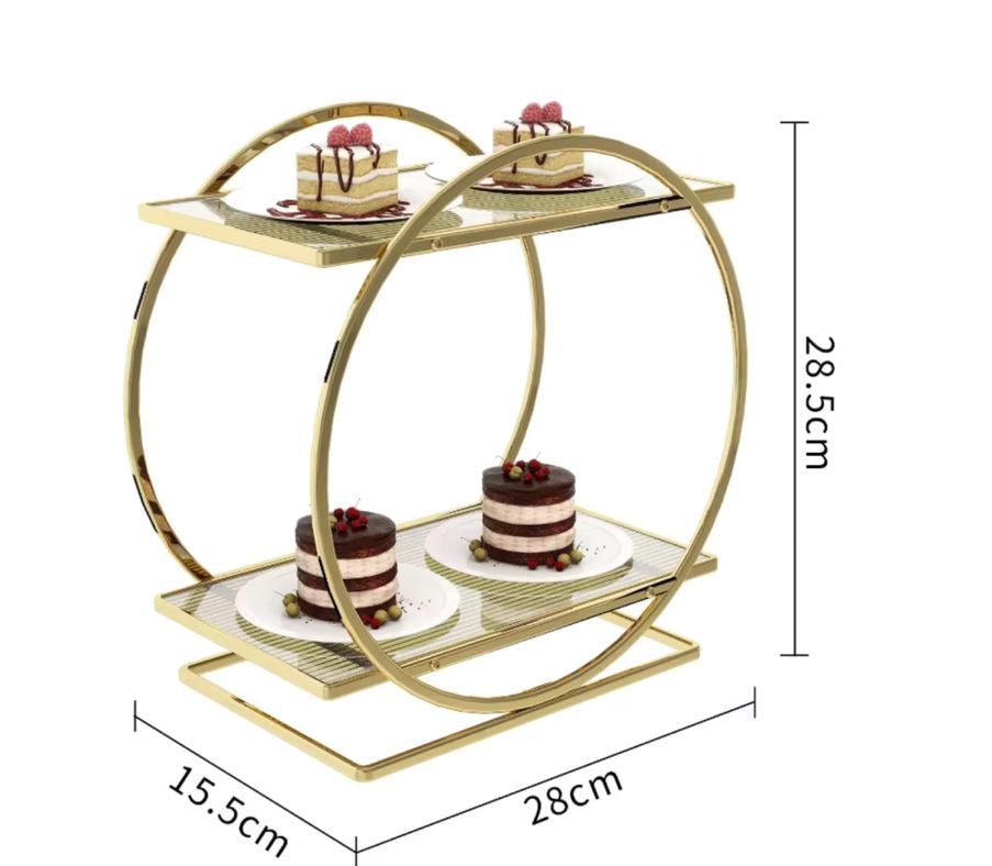 Elegant 2-Tier Multipurpose Display Rack