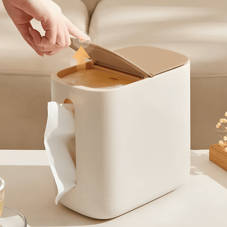Ecoco 2-in-1 Tissue Holder with Mini Trash Bin