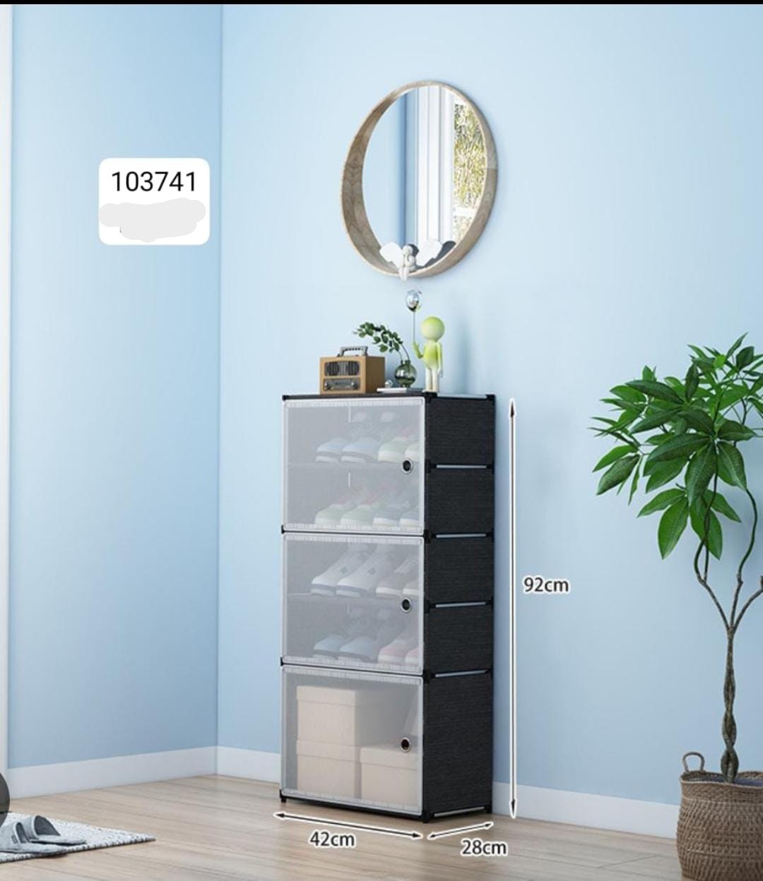 Shoe Storage Cabinet – Modern Stackable Organizer