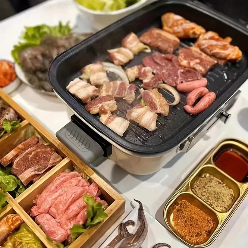 3-Compartment Stainless Steel Sauce & Condiment Tray (Golden)