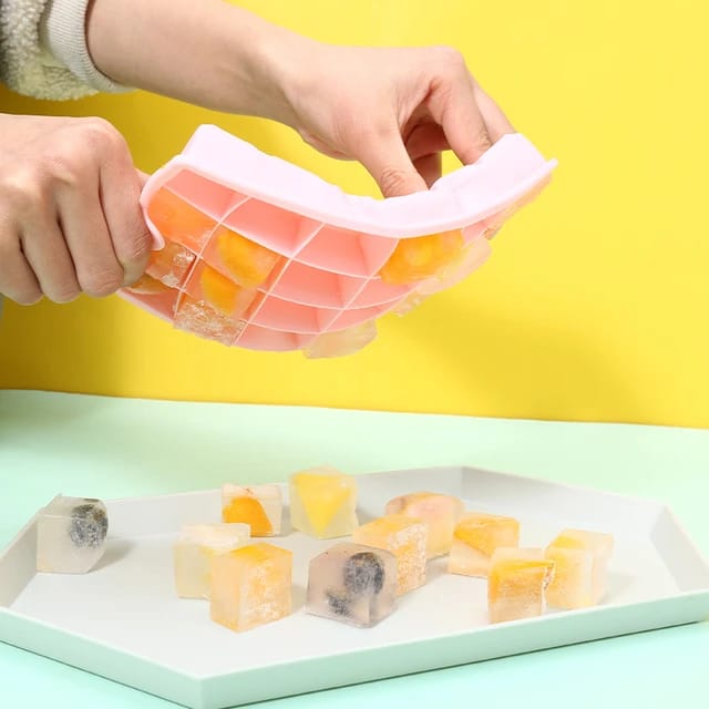 15-Grid Ice Cube Tray with Lid
