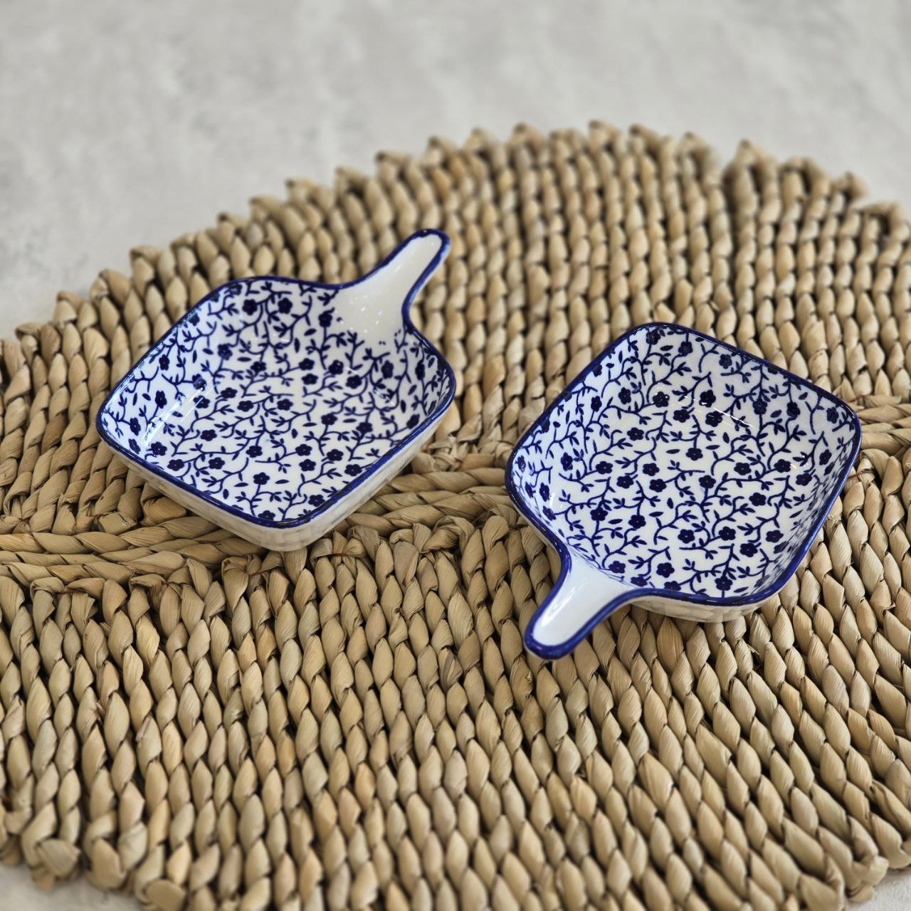 Danny Home Floral Design Ceramic Sauce Dish – 4.75 Inch