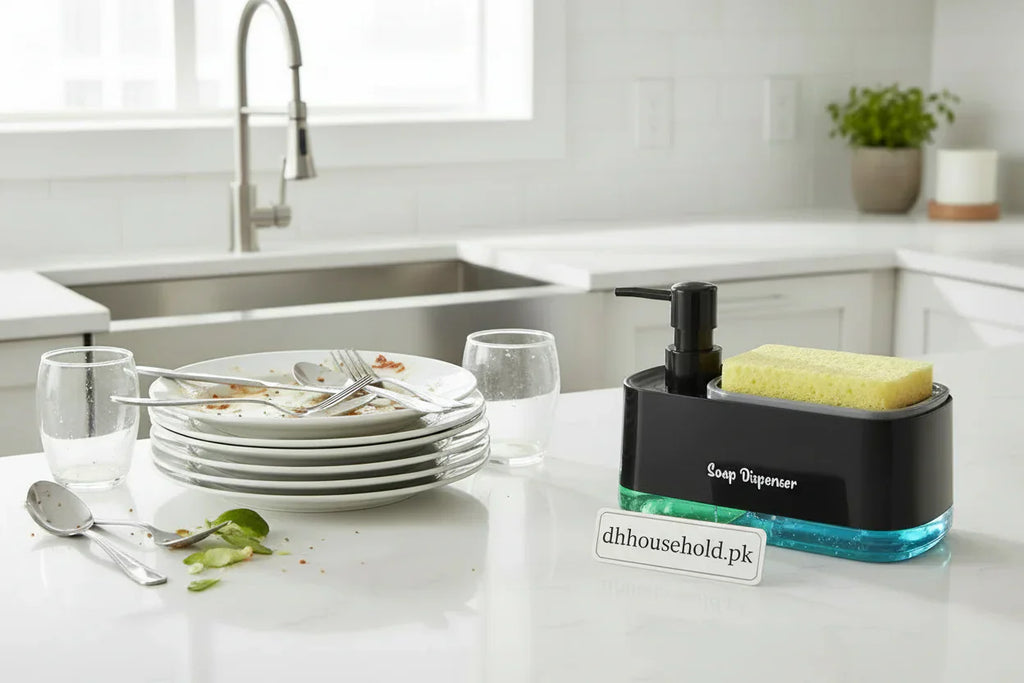 3-in-1 Multi-Functional Kitchen Soap Dispenser Set