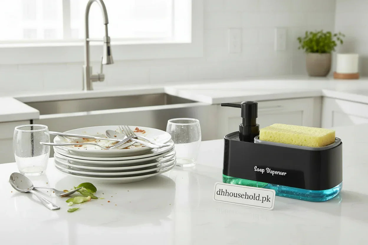 3-in-1 Multi-Functional Kitchen Soap Dispenser Set