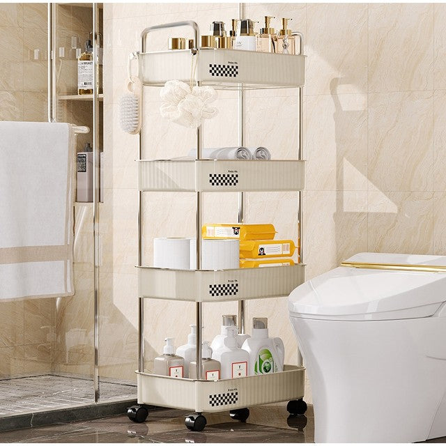 4-Layer Storage Rack Trolley