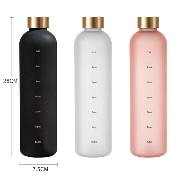 1L Time Marker Water Bottle