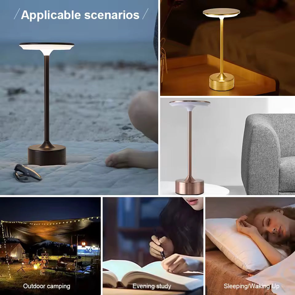 Luxury Minimalist Cordless Led Table Lamp