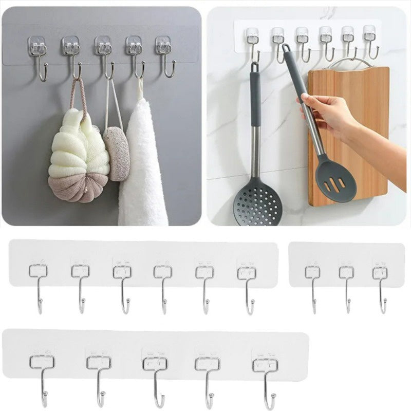 Multi-Purpose Wall Hooks Set