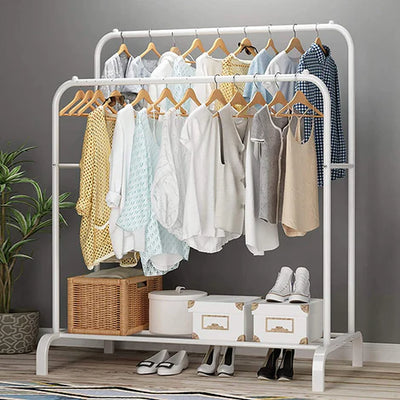 Double Pole Metal Cloth Stand